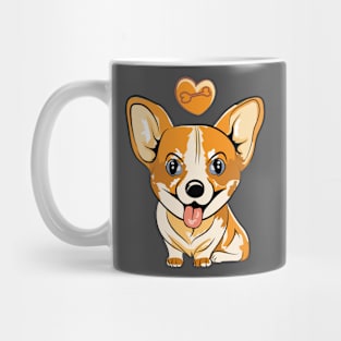 Corgi is a bone lover Mug